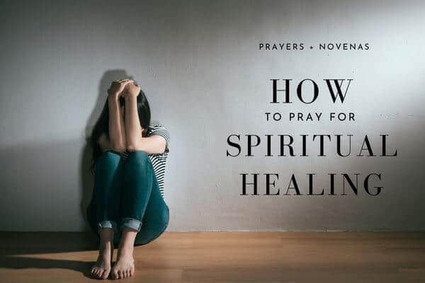 How to Pray for Spiritual Healing - a woman coaching over in a dark room crying