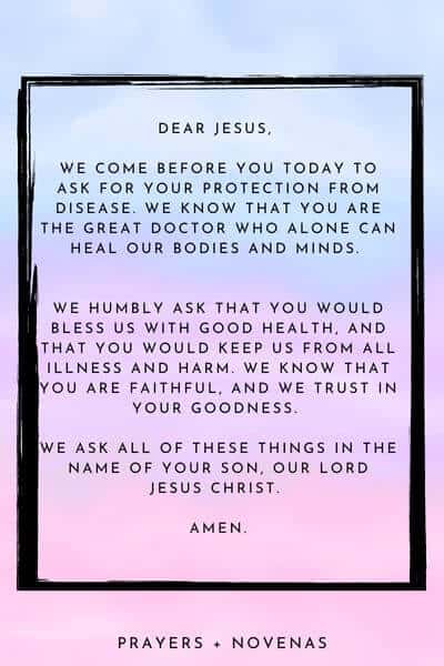 Prayer Against Disease - prayer 2