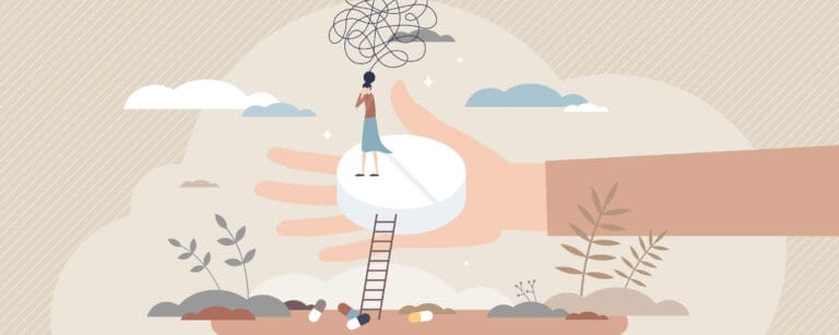 Who’s the Patron Saint of Addiction. A woman struggling with pill addiction and getting out of it