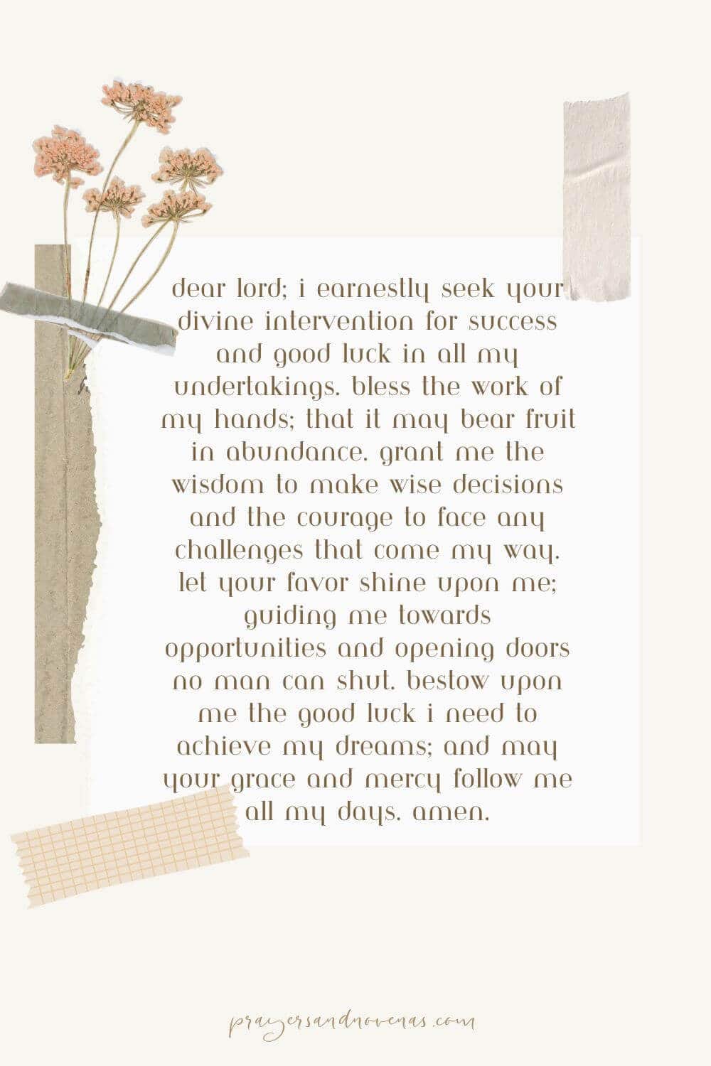 21+ Prayers for Good Luck Prayers for Fortune, Success, Blessing